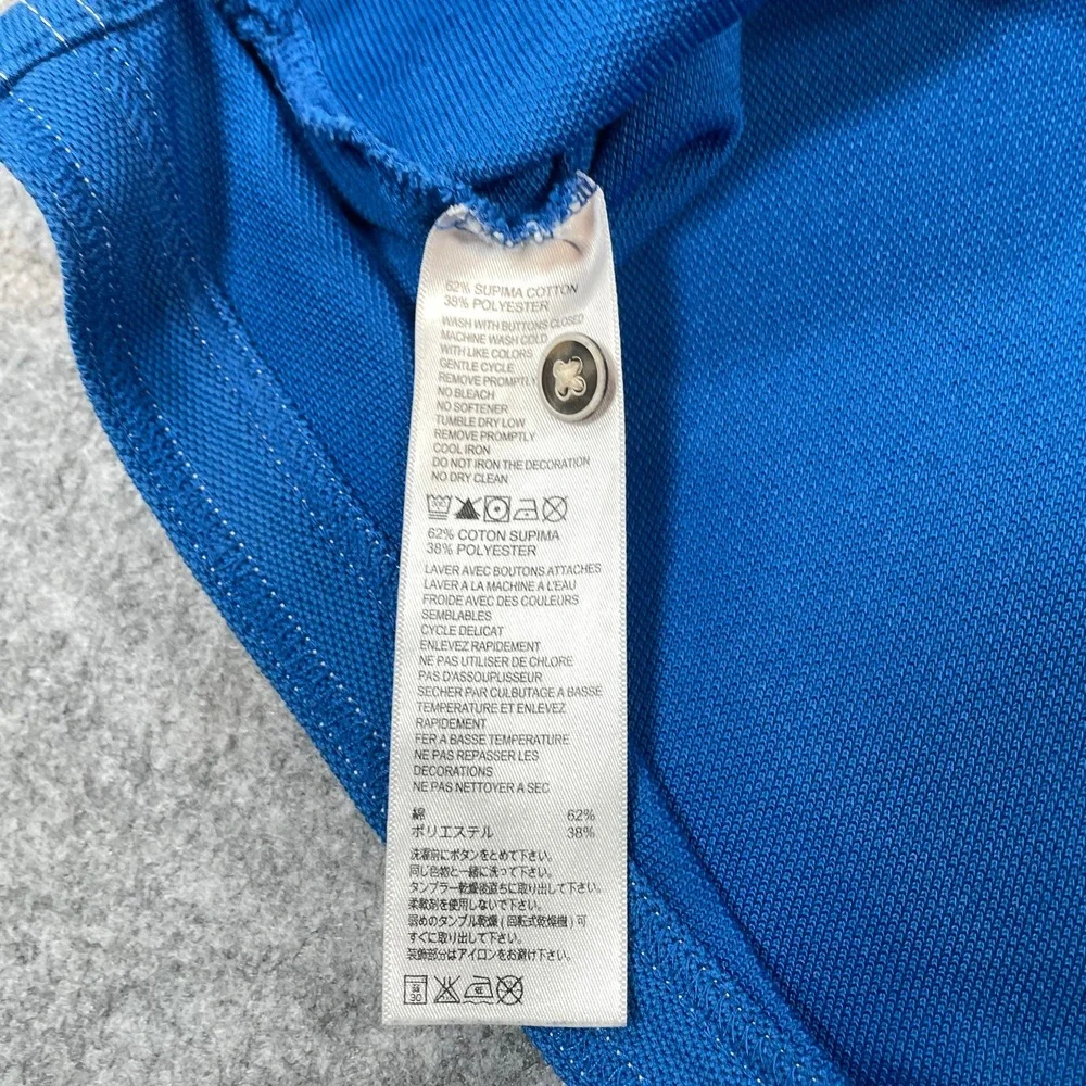 Tommy Bahama Mens Polo Shirt XL Supima Cotton Pique Blue